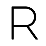 R SVG Icon